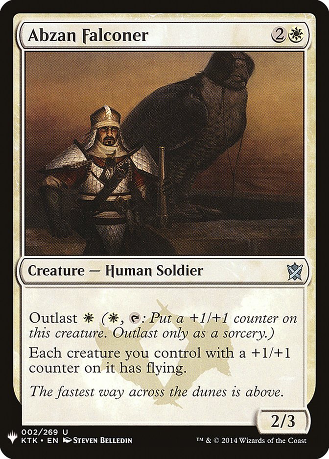Abzan Falconer – Uncommon Magic: The Gathering card from The List (#KTK-2)