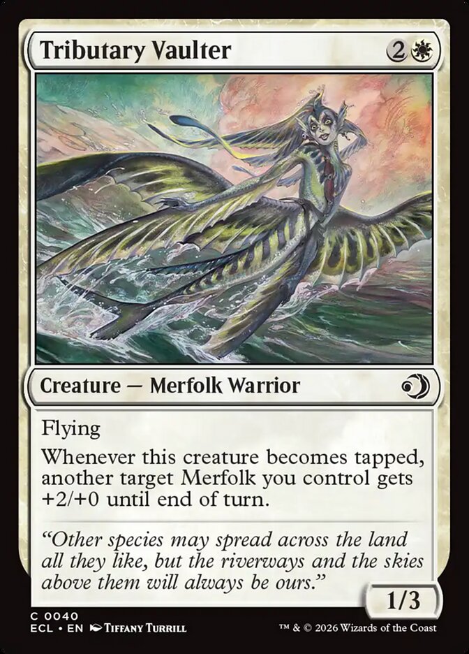 Tributary Vaulter – Common Magic: The Gathering card from Lorwyn Eclipsed (#40)