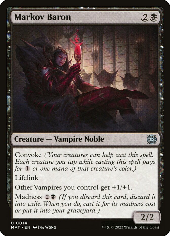 Markov Baron – Uncommon Magic: The Gathering card from March of the Machine: The Aftermath (#14)