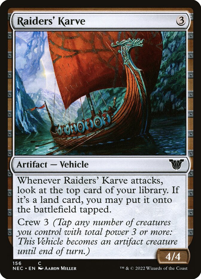 Raiders' Karve – Common Magic: The Gathering card from Neon Dynasty Commander (#156)