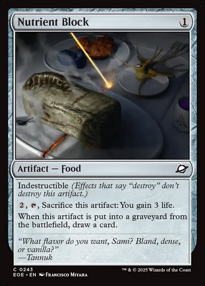 Nutrient Block – Common Magic: The Gathering card from Edge of Eternities (#243)