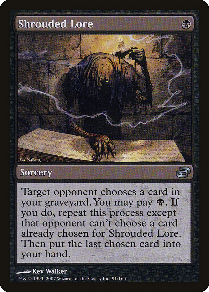 Shrouded Lore – Uncommon Magic: The Gathering card from Planar Chaos (#91)