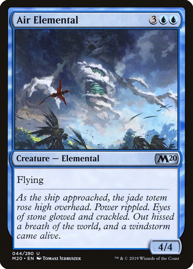Air Elemental – Uncommon Magic: The Gathering card from Core Set 2020 (#44)