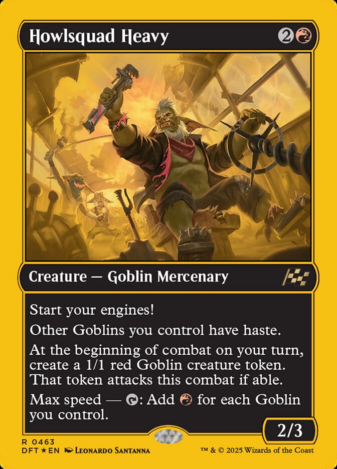 Howlsquad Heavy – Rare Magic: The Gathering card from Aetherdrift (#463)