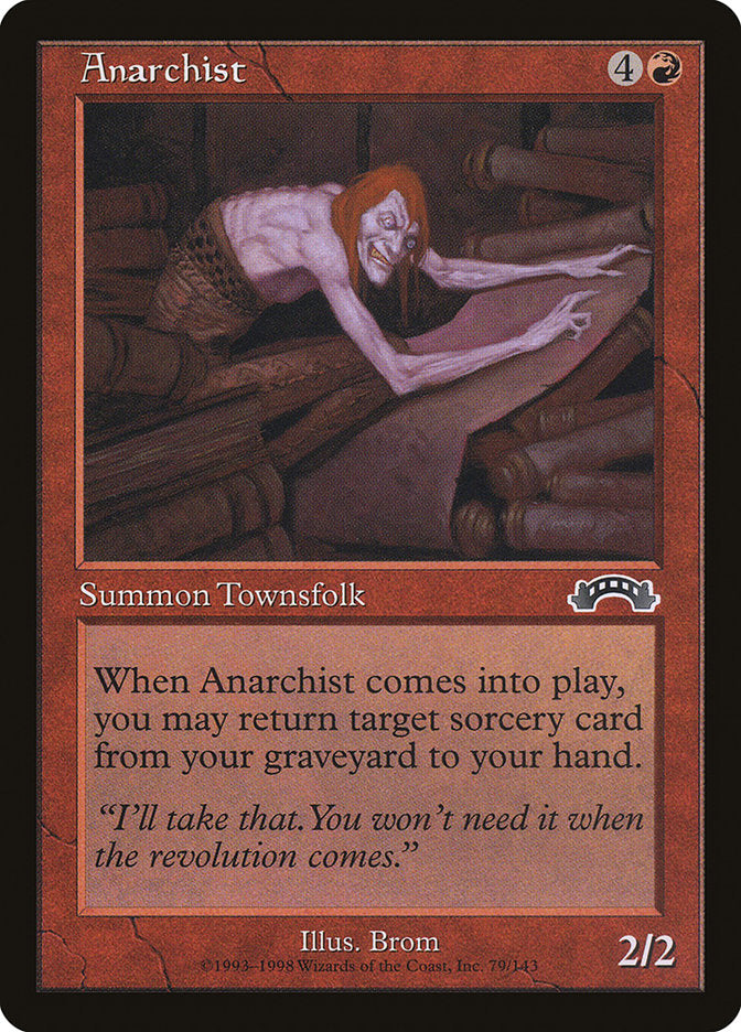 Anarchist – Common Magic: The Gathering card from Exodus (#79)