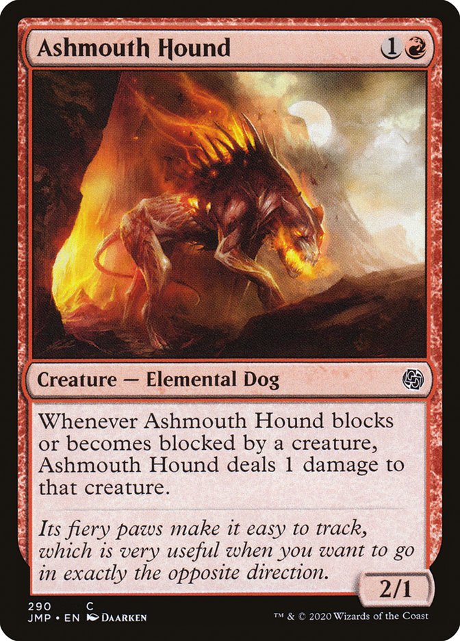 Ashmouth Hound – Common Magic: The Gathering card from Jumpstart (#290)