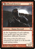 Afflicted Deserter // Werewolf Ransacker – Uncommon Magic: The Gathering card from Dark Ascension (#81)