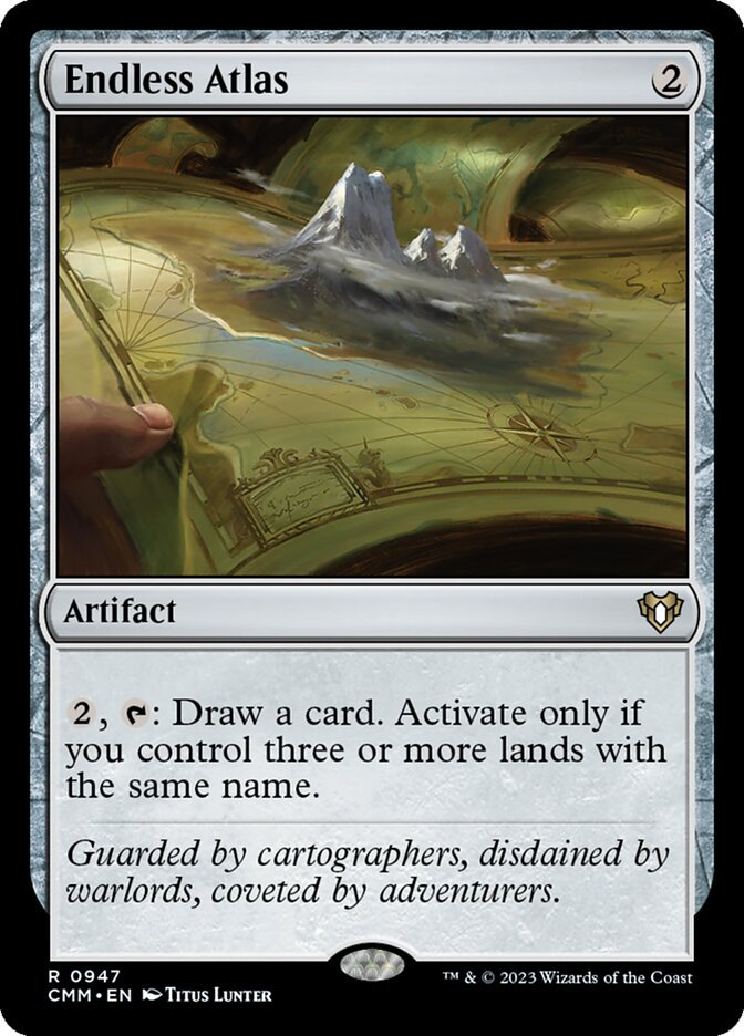 Endless Atlas – Rare Magic: The Gathering card from Commander Masters (#947)