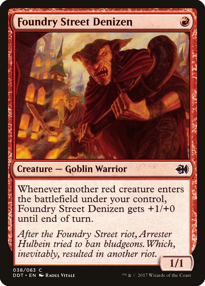 Foundry Street Denizen – Common Magic: The Gathering card from Duel Decks: Merfolk vs. Goblins (#38)
