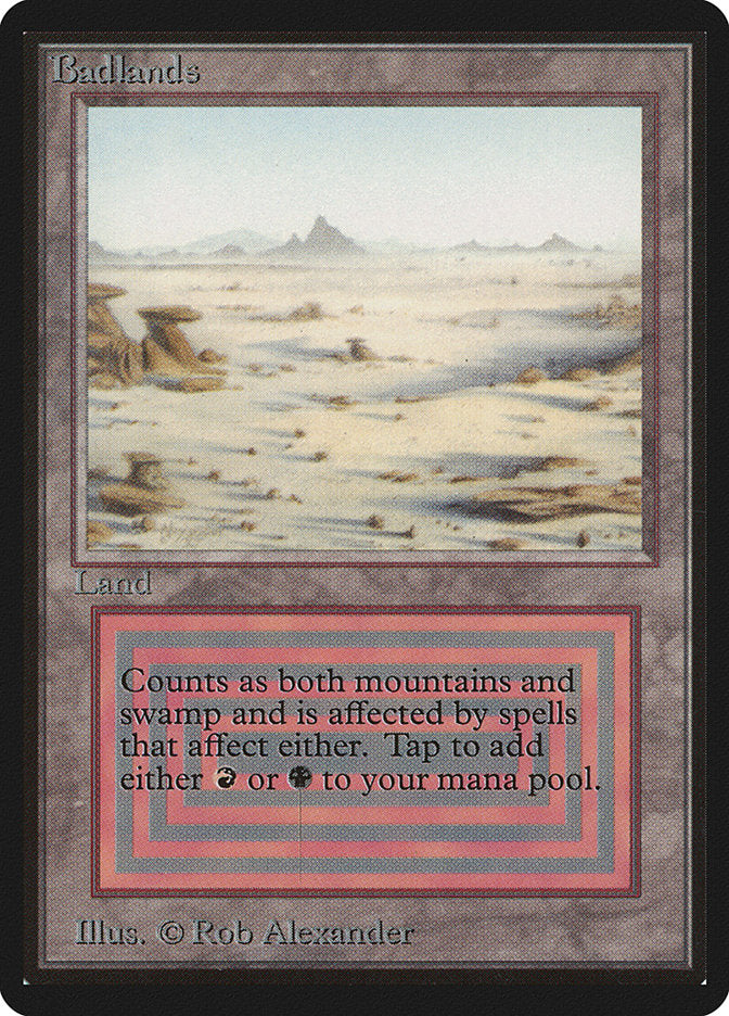 Badlands – Rare Magic: The Gathering card from Limited Edition Beta (#278)