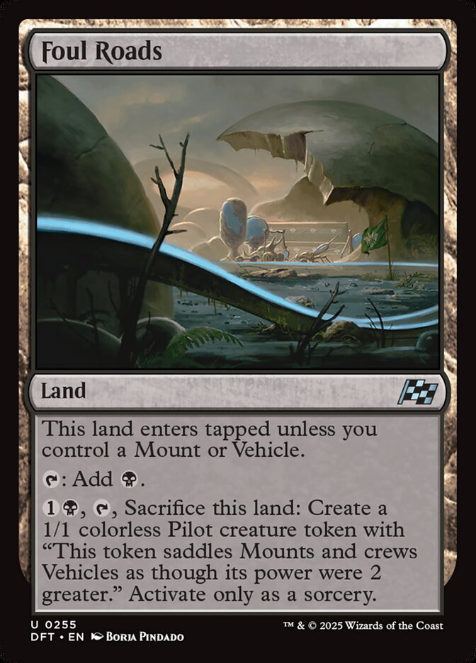 Foul Roads – Uncommon Magic: The Gathering card from Aetherdrift (#255)