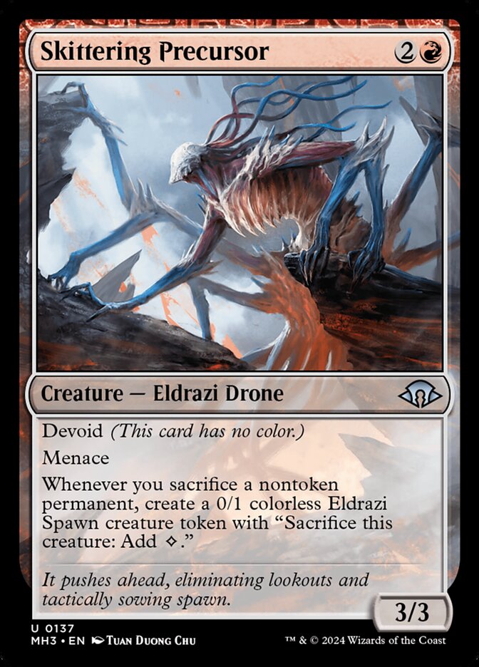 Skittering Precursor – Uncommon Magic: The Gathering card from Modern Horizons 3 (#137)