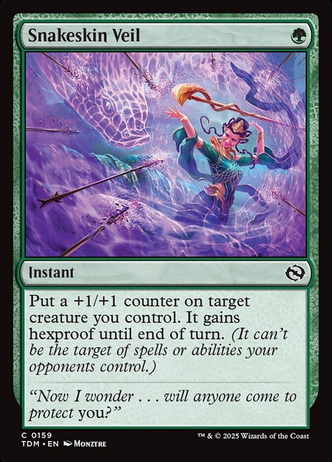 Snakeskin Veil – Common Magic: The Gathering card from Tarkir: Dragonstorm (#159)