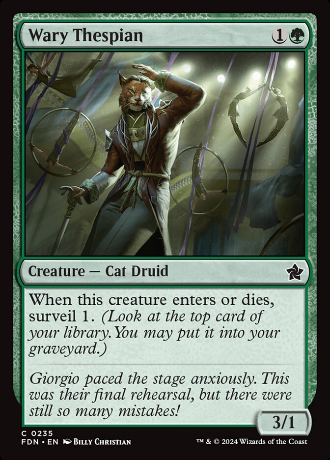 Wary Thespian – Common Magic: The Gathering card from Foundations (#235)