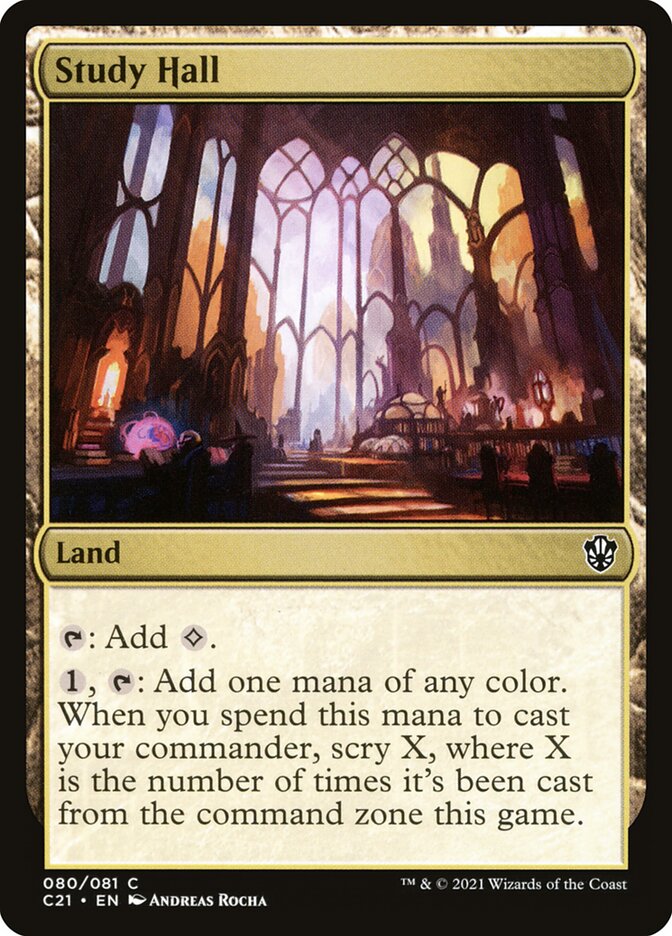 Study Hall – Common Magic: The Gathering card from Commander 2021 (#80)