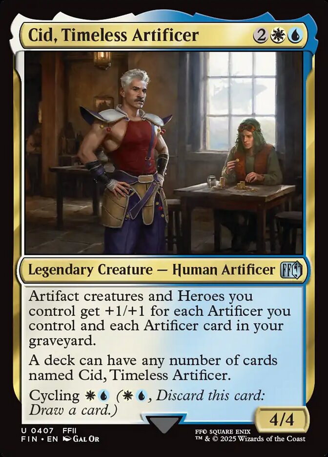Cid, Timeless Artificer – Uncommon Magic: The Gathering card from Final Fantasy (#407)