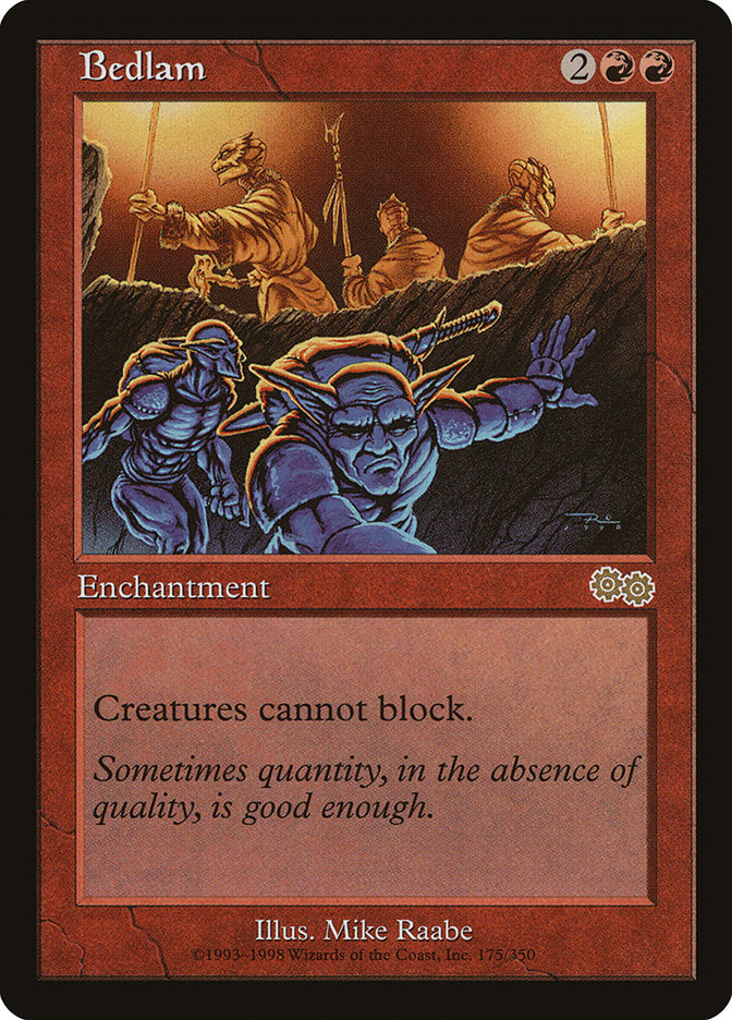 Bedlam – Rare Magic: The Gathering card from Urza's Saga (#175)