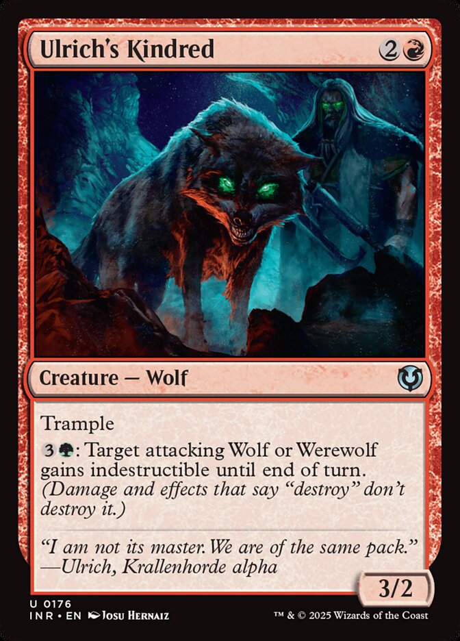 Ulrich's Kindred – Uncommon Magic: The Gathering card from Innistrad Remastered (#176)