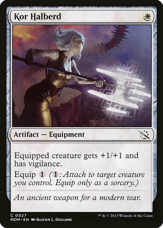 Kor Halberd – Common Magic: The Gathering card from March of the Machine (#27)