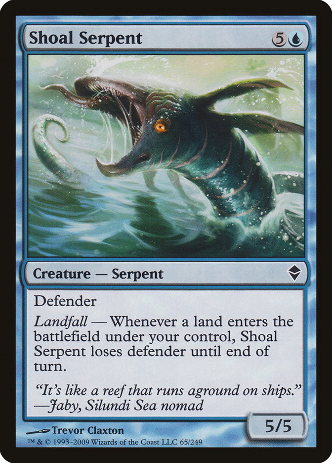Shoal Serpent – Common Magic: The Gathering card from Zendikar (#65)