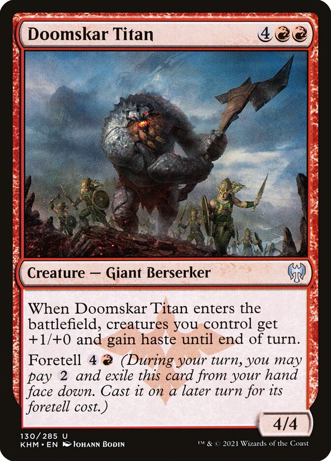 Doomskar Titan – Uncommon Magic: The Gathering card from Kaldheim (#130)