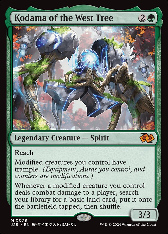 Kodama of the West Tree – Mythic Magic: The Gathering card from Foundations Jumpstart (#78)
