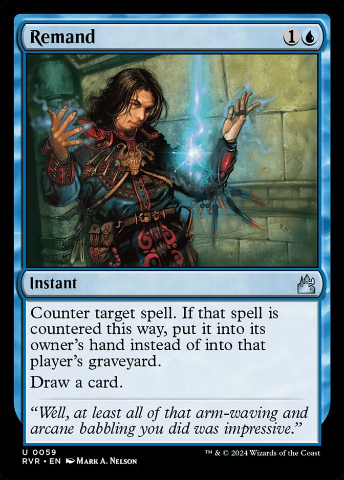Remand – Uncommon Magic: The Gathering card from Ravnica Remastered (#59)