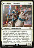Acclaimed Contender – Rare Magic: The Gathering card from March of the Machine Commander (#166)
