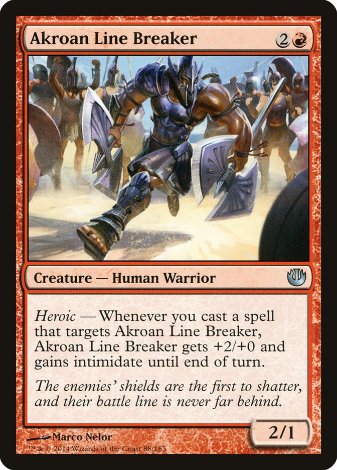 Akroan Line Breaker – Uncommon Magic: The Gathering card from Journey into Nyx (#88)