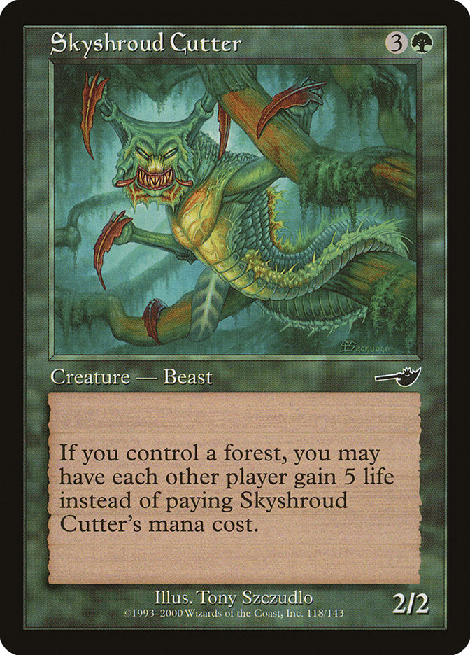 Skyshroud Cutter – Common Magic: The Gathering card from Nemesis (#118)