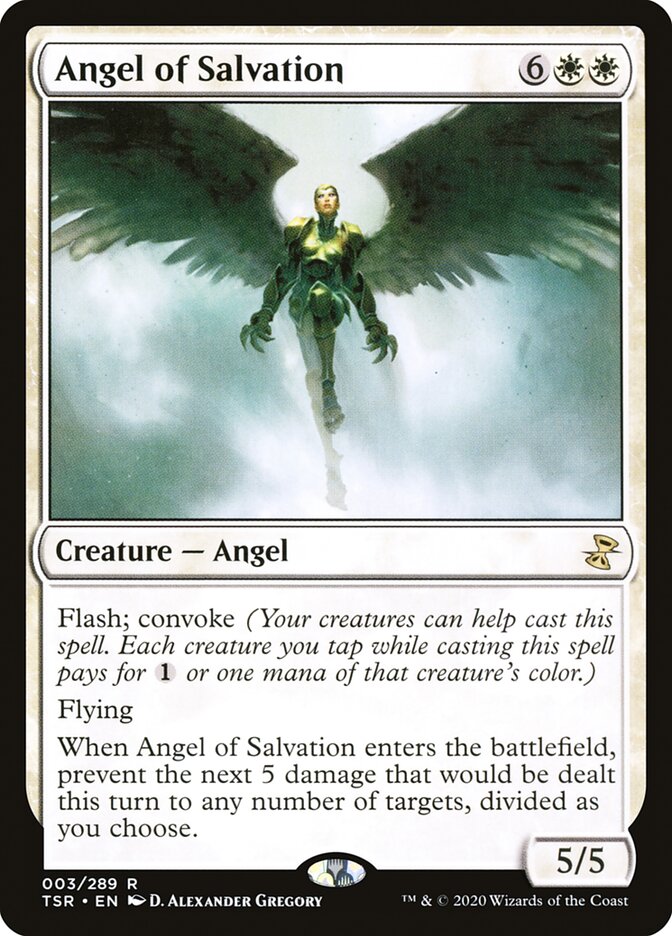 Angel of Salvation – Rare Magic: The Gathering card from Time Spiral Remastered (#3)