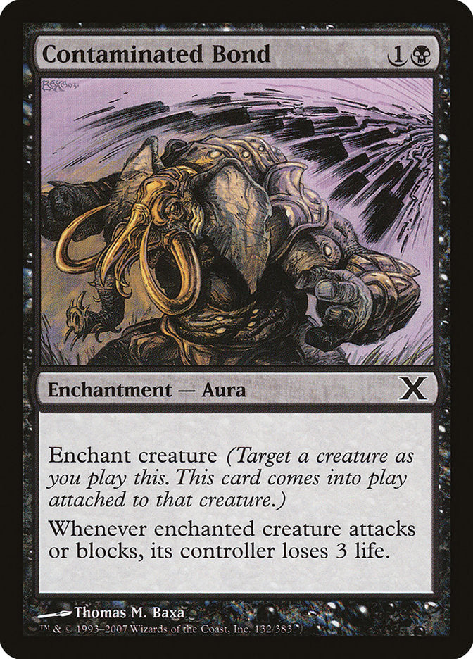 Contaminated Bond – Common Magic: The Gathering card from Tenth Edition (#132)