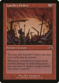 Latulla's Orders – Common Magic: The Gathering card from Prophecy (#96)