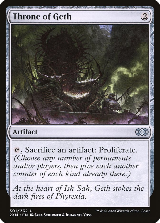 Throne of Geth – Uncommon Magic: The Gathering card from Double Masters (#301)