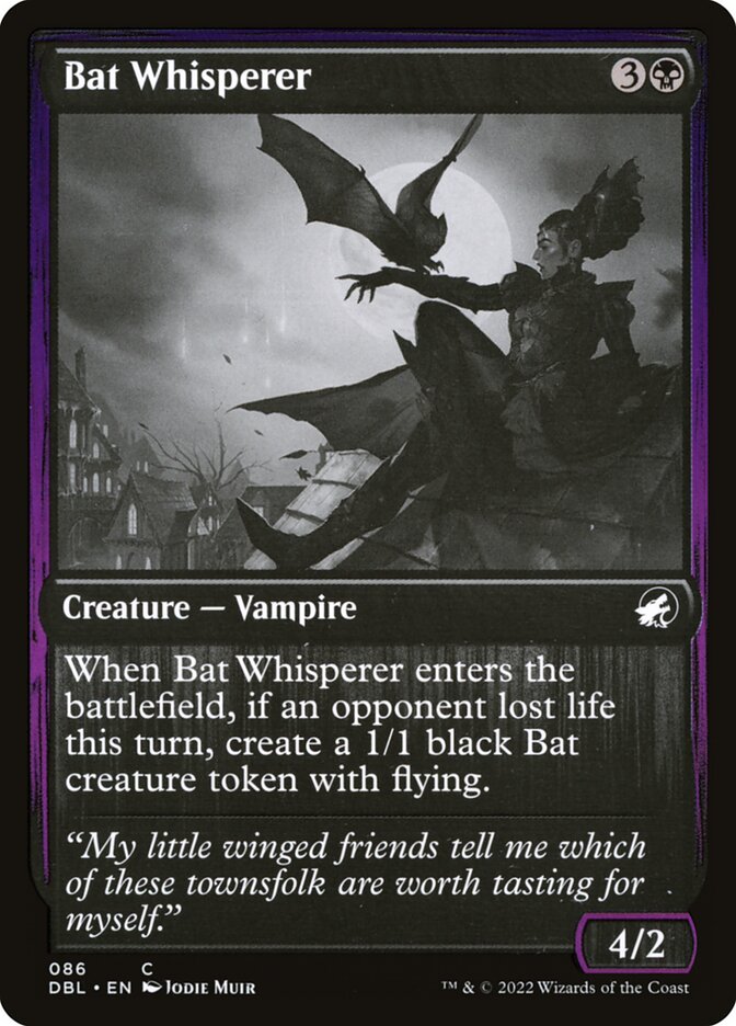 Bat Whisperer – Common Magic: The Gathering card from Innistrad: Double Feature (#86)