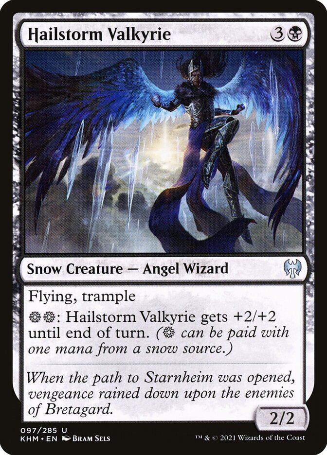 Hailstorm Valkyrie – Uncommon Magic: The Gathering card from Kaldheim (#97)