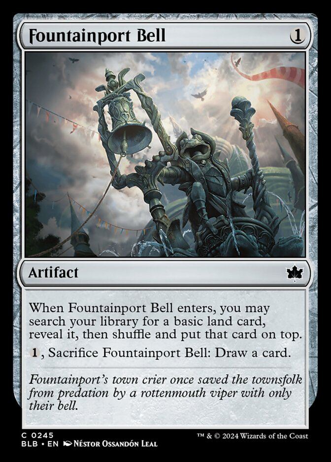 Fountainport Bell – Common Magic: The Gathering card from Bloomburrow (#245)
