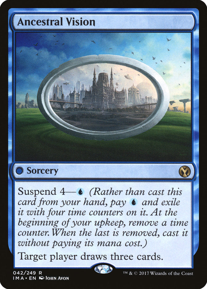 Ancestral Vision – Rare Magic: The Gathering card from Iconic Masters (#42)