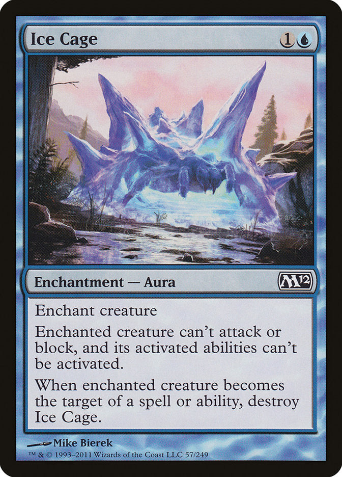 Ice Cage – Common Magic: The Gathering card from Magic 2012 (#57)
