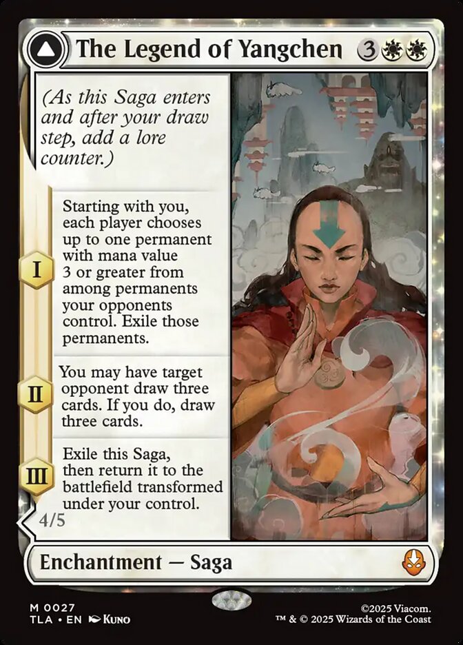 The Legend of Yangchen // Avatar Yangchen – Mythic Magic: The Gathering card from Avatar: The Last Airbender (#27)