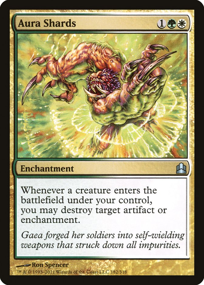 Aura Shards – Uncommon Magic: The Gathering card from Commander 2011 (#182)