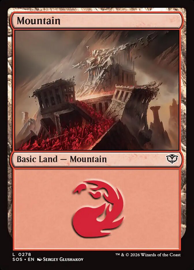Mountain – Common Magic: The Gathering card from Secrets of Strixhaven (#278)