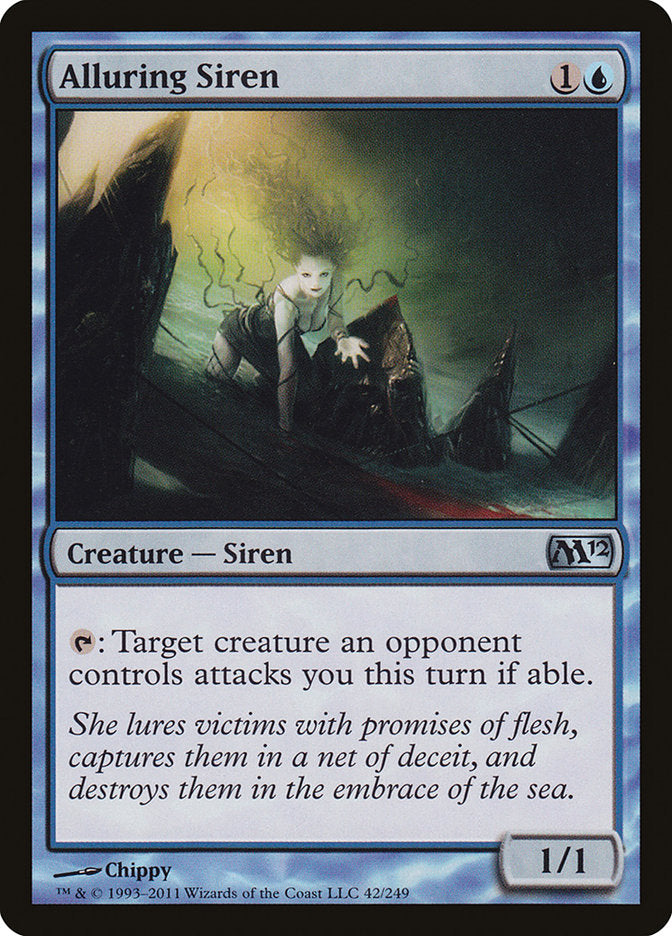 Alluring Siren – Uncommon Magic: The Gathering card from Magic 2012 (#42)