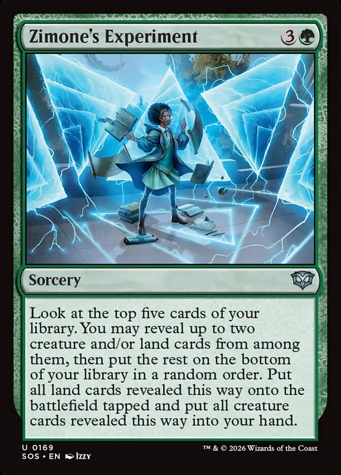 Zimone's Experiment (SOS 169)