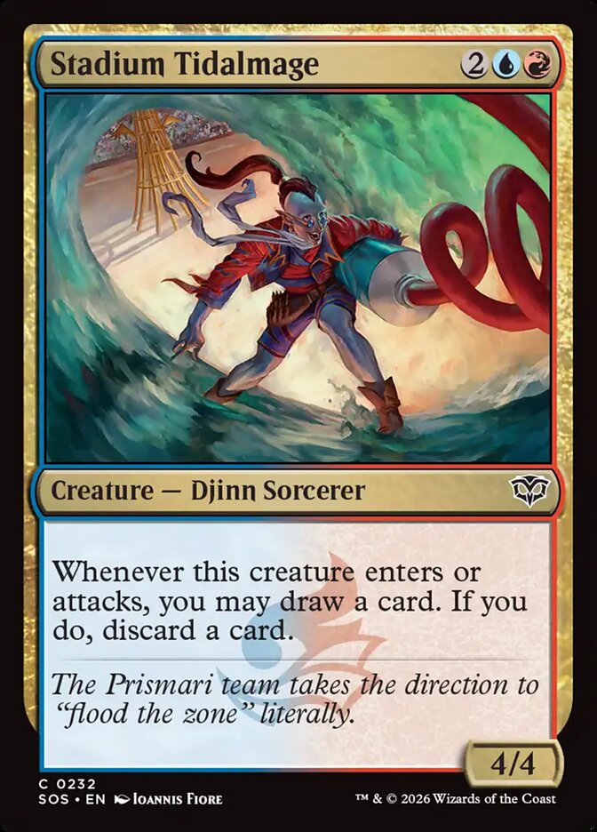 Stadium Tidalmage – Common Magic: The Gathering card from Secrets of Strixhaven (#232)