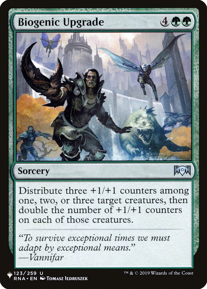 Biogenic Upgrade – Uncommon Magic: The Gathering card from The List (#RNA-123)