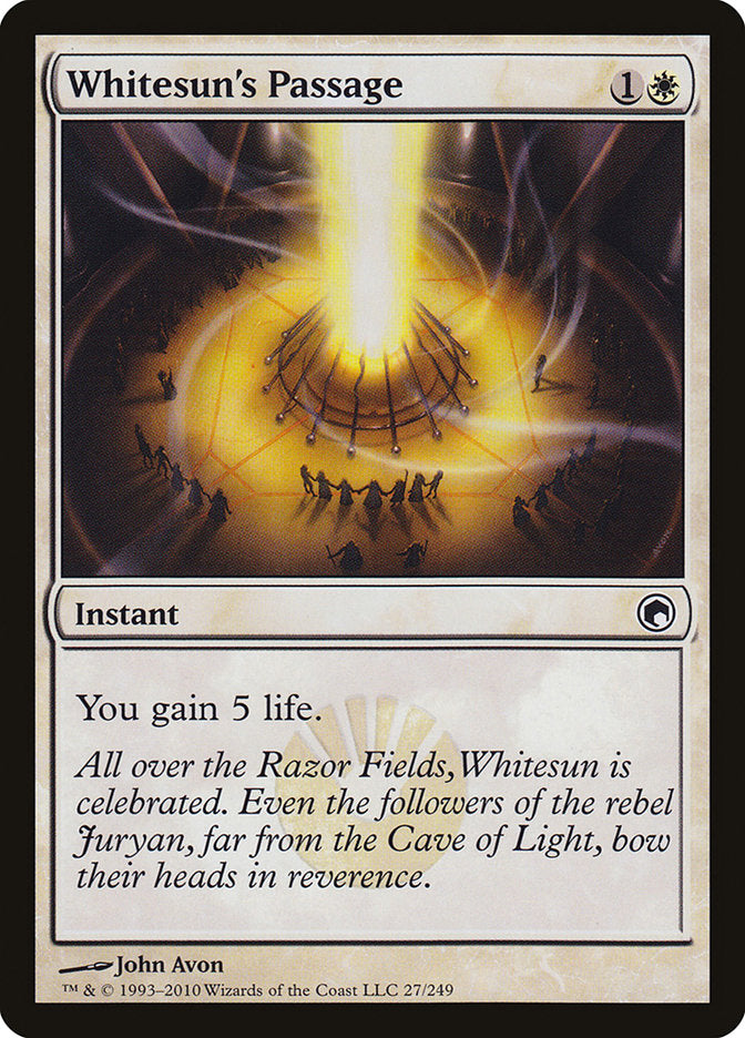 Whitesun's Passage – Common Magic: The Gathering card from Scars of Mirrodin (#27)