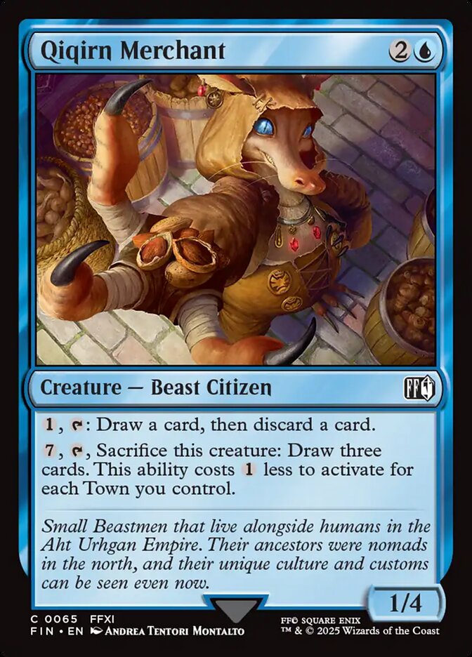 Qiqirn Merchant – Common Magic: The Gathering card from Final Fantasy (#65)