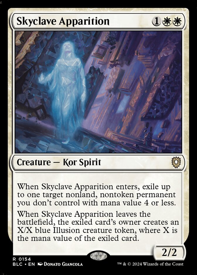 Skyclave Apparition – Rare Magic: The Gathering card from Bloomburrow Commander (#154)