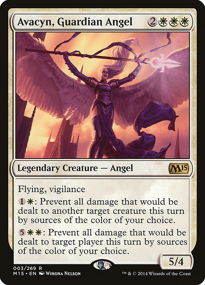 Avacyn, Guardian Angel – Rare Magic: The Gathering card from Magic 2015 (#3)